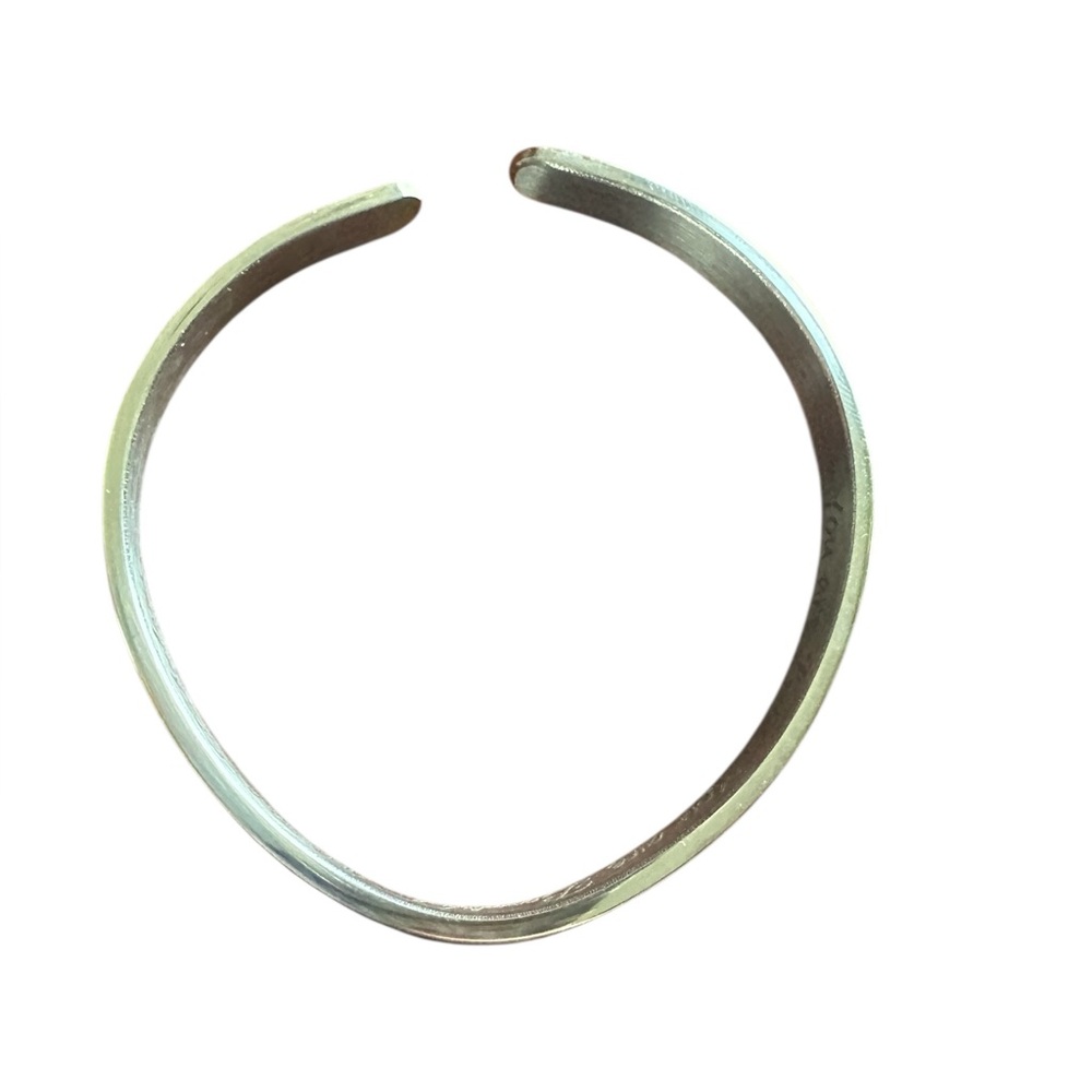 Silver Bangle Adjustable Bracelet With Arrow Acce… - image 6